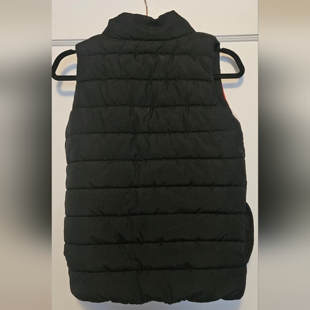PUMA Colorblock Puffer Vest - Black, White & Red - Picture 5 of 6
